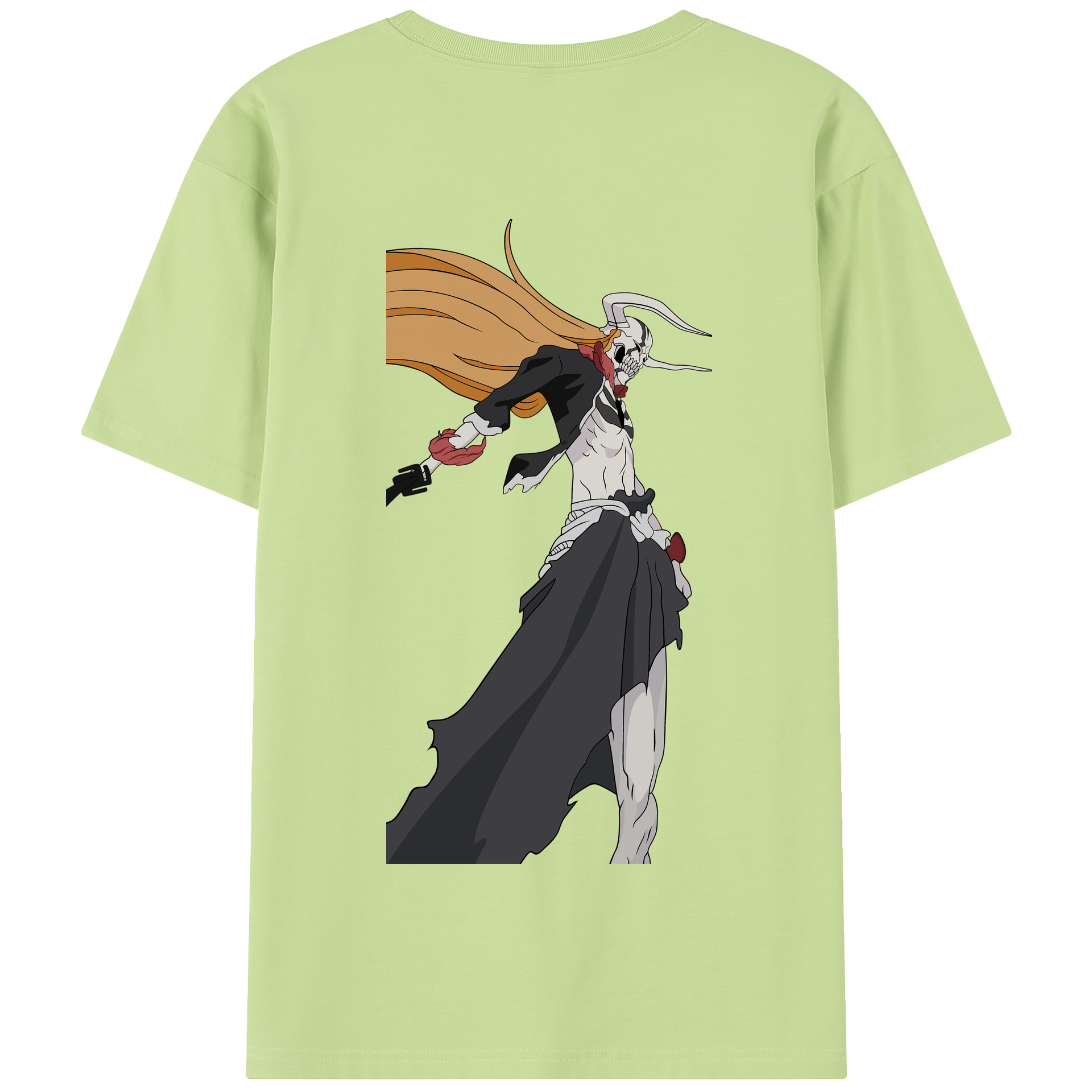 （画像用） ブリーチ 黒崎一護（くろさき いちご）BLEACH Kurosaki Ichigo 綿100％半袖Tシャツ（背面プリント）